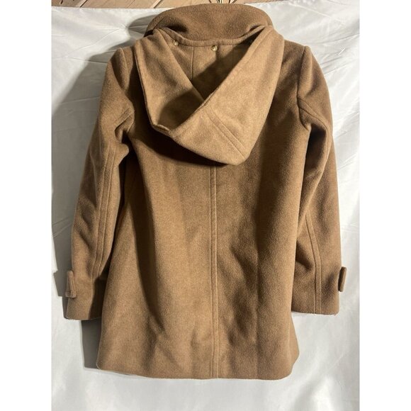 Ralph Lauren Women's XS Coat Jacket Wool Blend Camel Hooded Overcoat Cozy Warm - Picture 6 of 6